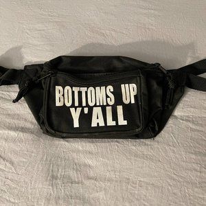 Bottoms Up Y'all Glitter Fanny Pack